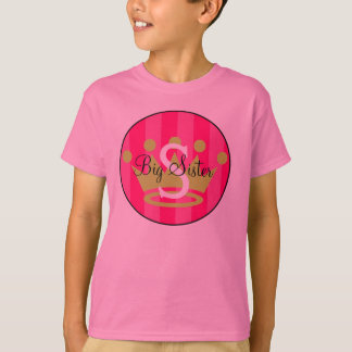 Big Sister Crown Shirt Large initial V 3