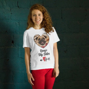 Big sister customised dog photo T-Shirt