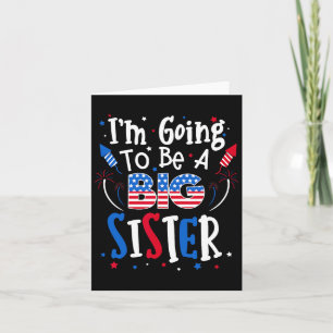 Big Sister Cute 4th Of July Pregnancy Announcement