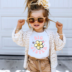 Big Sister Cute Flower Fun and Cheerful  T-Shirt