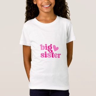 Big Sister Cute Pink Design | New Big Sister Gift  T-Shirt