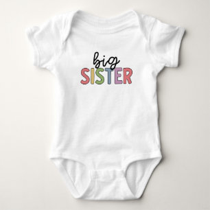Big Sister Cute Promoted to Sister Baby Bodysuit