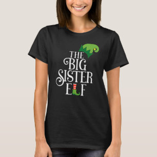 Big Sister Elf Matching Family Group Christmas Par T-Shirt