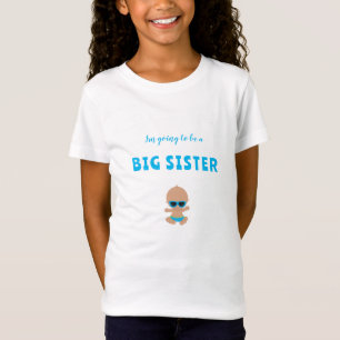 BIG SISTER Expectant Sibling Baby Boy T-Shirt