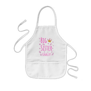 Big Sister Finally III Kids Apron