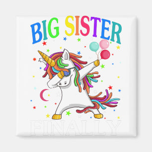 Big Sister Finally Unicorn Shirt - Unicorn shirt Magnet