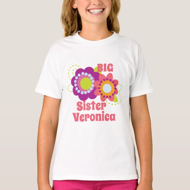 Big Sister Flower T-Shirt (Front)