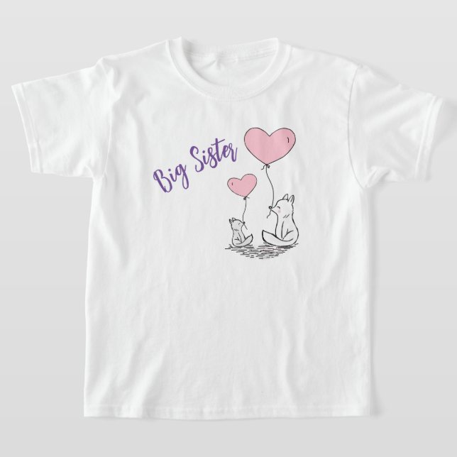 Big Sister Gift T-Shirt (Laydown)