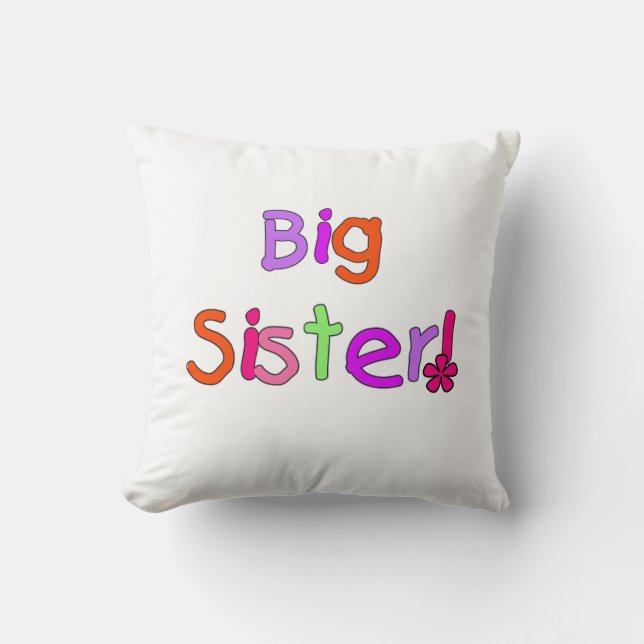 Big Sister Gifts Cushion (Front)