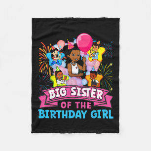 Big Sister Gracie's Corner Birthday Dolls Cute Par Fleece Blanket