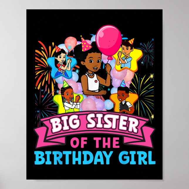 Big Sister Gracie's Corner Birthday Dolls Cute Par Poster (Front)