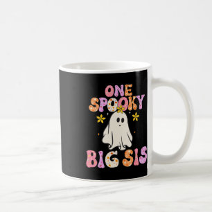 Big Sister Halloween One Spooky Big Sister Announc Coffee Mug