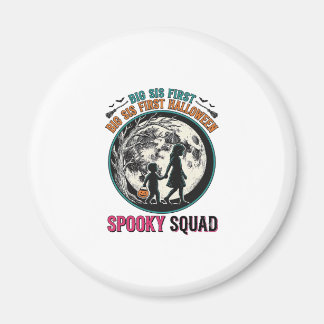 Big Sister Halloween Shirt for Her First Spooky Se Magnet