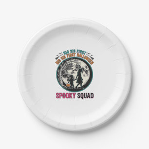 Big Sister Halloween Shirt for Her First Spooky Se Paper Plate