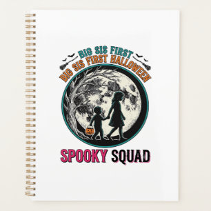 Big Sister Halloween Shirt for Her First Spooky Se Planner