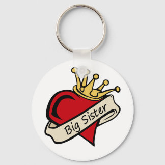 Big Sister Heart Tattoo Key Ring