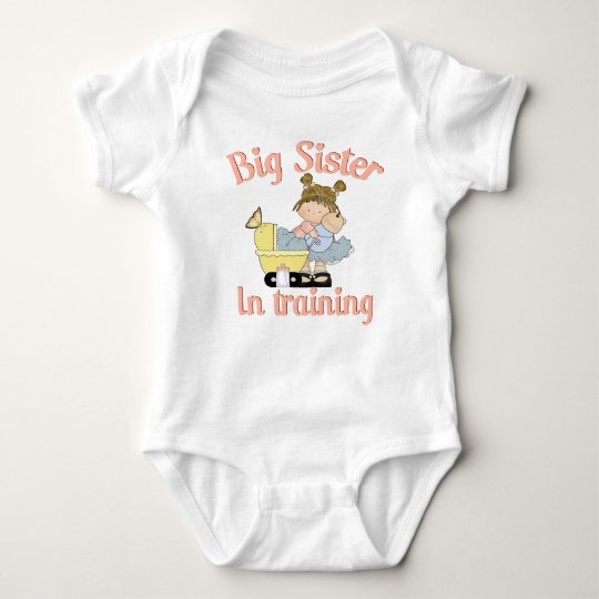 Big sister in training baby bodysuit
