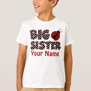 Big Sister Ladybug Personalised T-Shirt