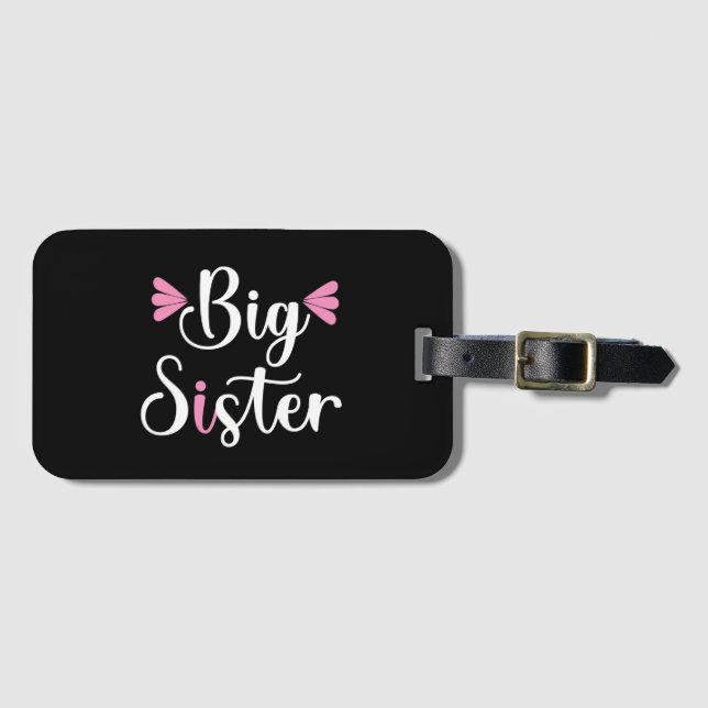 Big Sister, Lovely Luggage Tag (Front Horizontal)