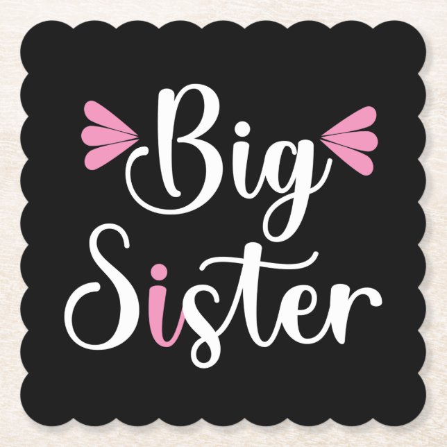 Big Sister, Lovely Paper Coaster (Front)