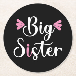 Big Sister, Lovely Round Paper Coaster