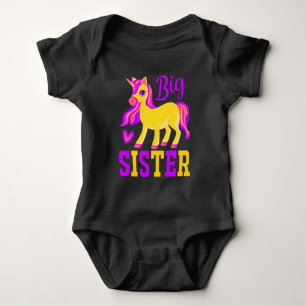 Big Sister Magical Unicorn Baby Bodysuit