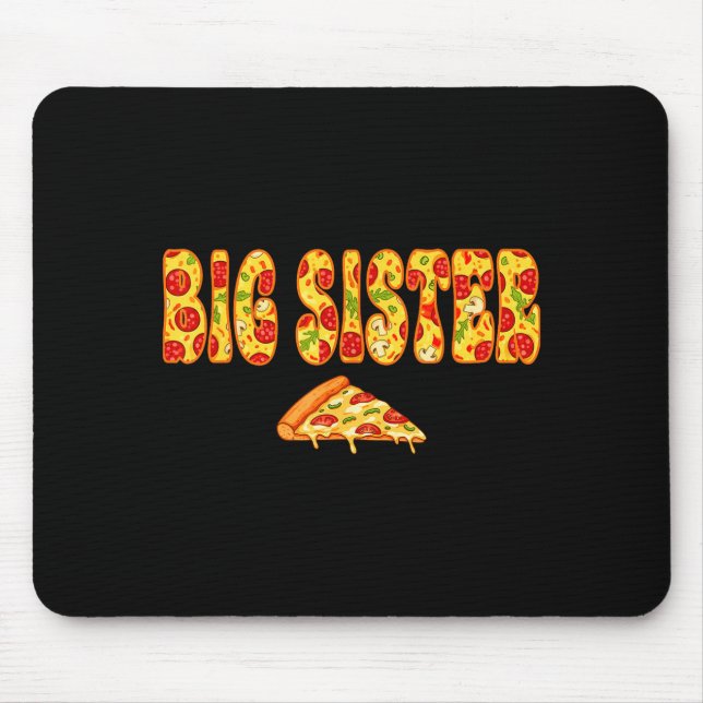 Big Sister Matching Birthday Squad Design Mouse Mat (Front)