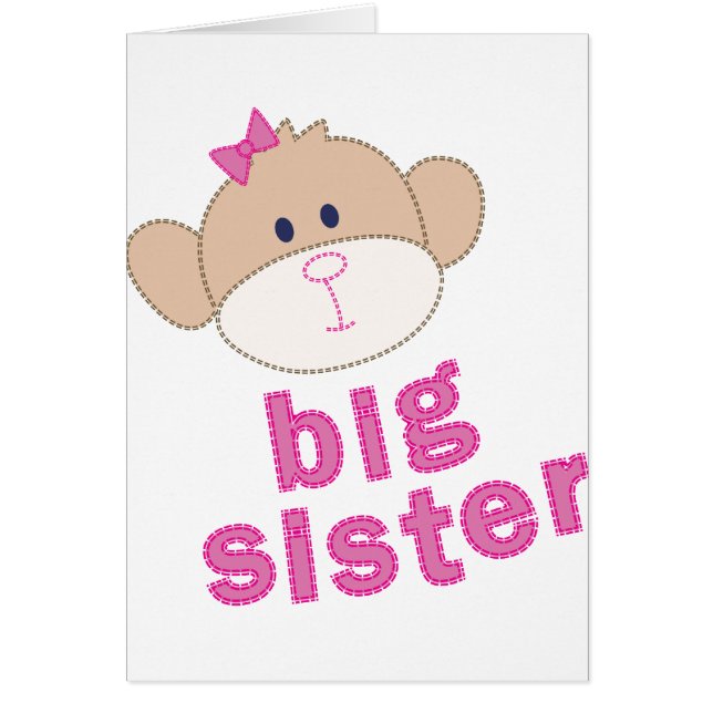 Big Sister monkey T-shirt (Front)