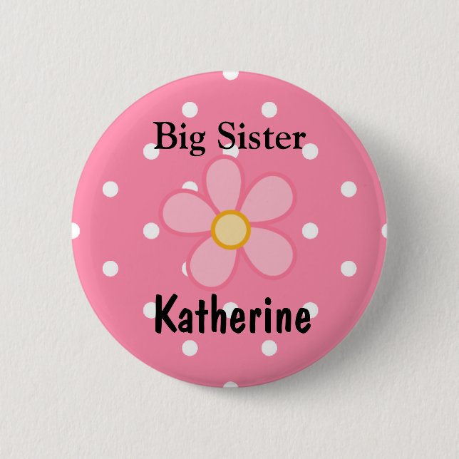 Big Sister Name  Button (Front)