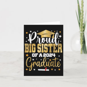 Big Sister Of A 2024 Graduate Cl Graduation Card