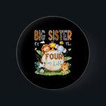 Big Sister Of The Four Ever Wild Safari 4th Birthd 6 Cm Round Badge<br><div class="desc">Big Sister Of The Four Ever Wild Safari 4th Birthday Boy</div>