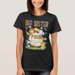 Big Sister Of The Four Ever Wild Safari 4th Birthd T-Shirt<br><div class="desc">Big Sister Of The Four Ever Wild Safari 4th Birthday Boy</div>