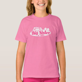 Big Sister of Twins - Pink T-Shirt