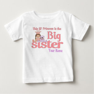 Big Sister Princess Personalised T-Shirt