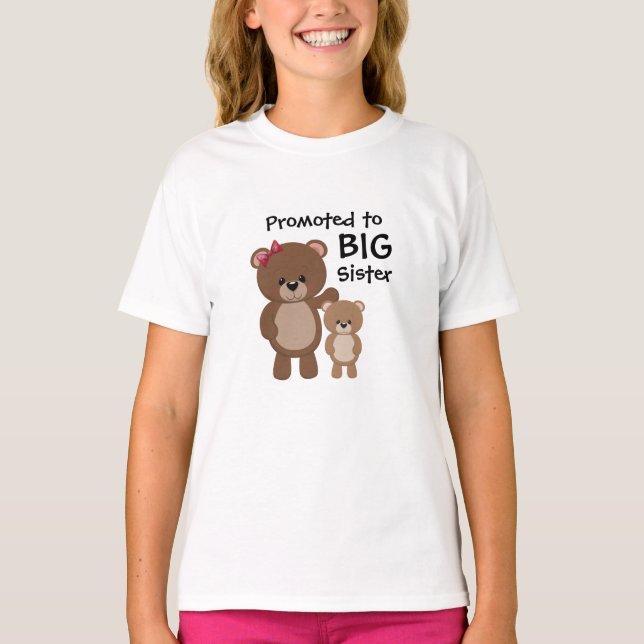 Big Sister Promotion | Teddy Bears T-Shirt (Front)