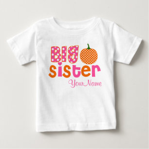 Big Sister Pumpkin Personalised Shirt