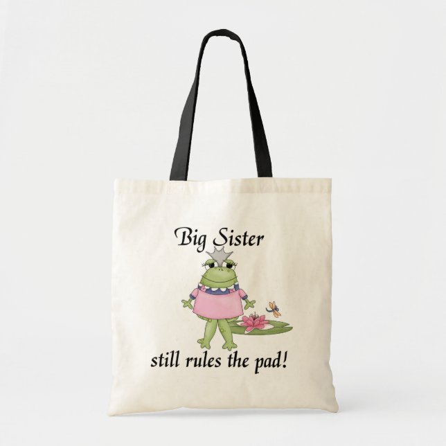 Big Sister Rules the Pad Tshirts Tote Bag (Front)