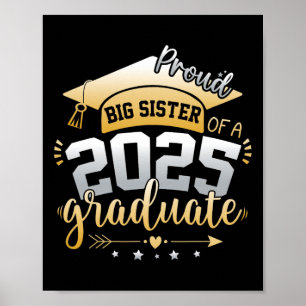 Big Sister Senior 2025 Proud Big Sister Cl 2025 Gr Poster
