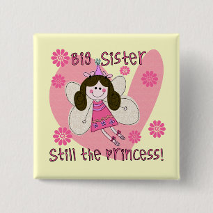 Big Sister Still the Princess 15 Cm Square Badge