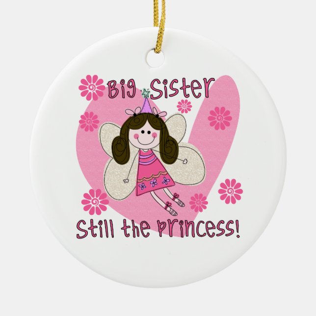 Big Sister Still the Princess Ceramic Tree Decoration (Front)