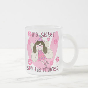 Big Sister Still the Princess Frosted Glass Coffee Mug
