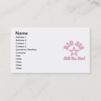 Big Sister Still the Star Gifts Business Card