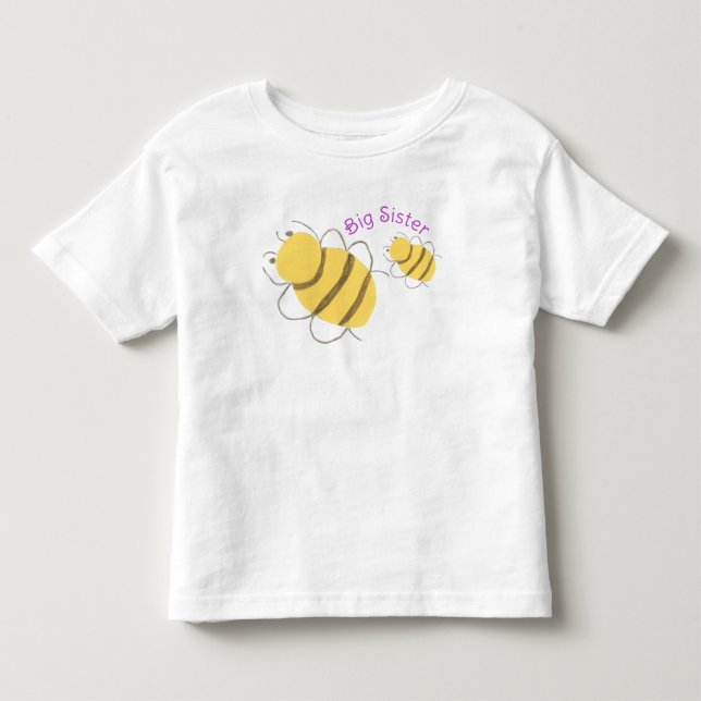 Big Sister Tee - Bee Theme (Front)