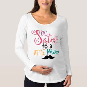 Big Sister To A Little Mister Kids T Shirt