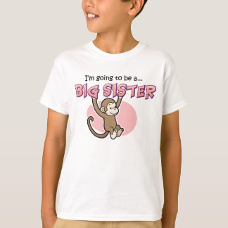 Big Sister to Be Monkey T-Shirt