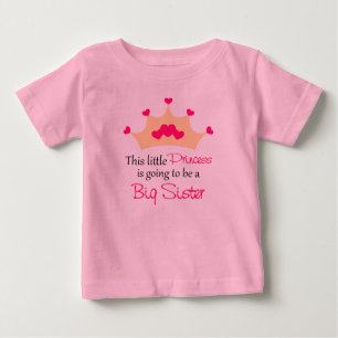 Big Sister To Be Princess Personalised T Shirt