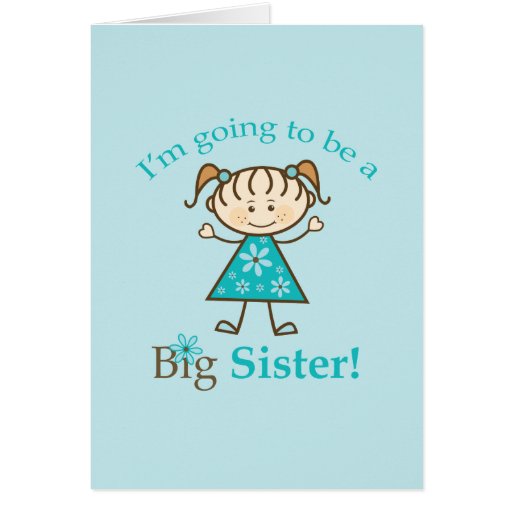 Image of Big Sister To Be Stick Figure