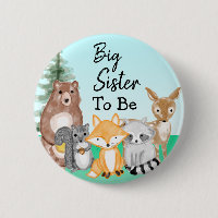 Big Sister To Be | Woodland Creatures Baby Shower