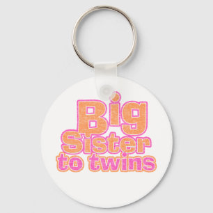 Big Sister to Twins Key Ring