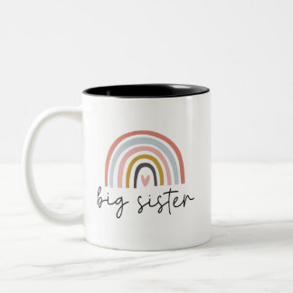 Big Sister Toddler  Sisters Kids  Two-Tone Coffee Mug